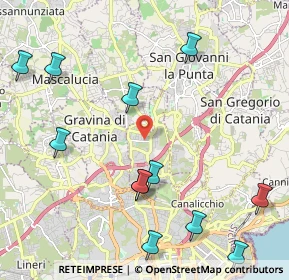 Mappa Via Kennedy, 95030 Sant'Agata Li Battiati CT, Italia (2.94167)