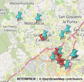 Mappa Vico Angelo Majorana, 95030 Gravina di Catania CT, Italia (2.712)