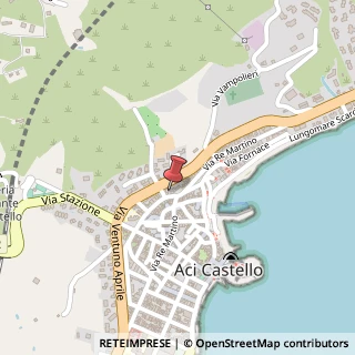 Mappa Via Dietro le Mura, n16, 95021 Aci Castello, Catania (Sicilia)