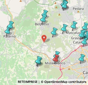 Mappa Bivio Aspro - Zona Industriale - Piano Tavola, 95032 Belpasso CT, Italia (6.1995)