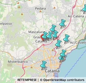 Mappa Via Giorgio Arcoleo, 95030 Gravina di Catania CT, Italia (4.02455)