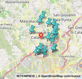 Mappa Via Giorgio Arcoleo, 95030 Gravina di Catania CT, Italia (1.576)