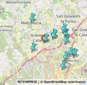 Mappa Via Giorgio Arcoleo, 95030 Gravina di Catania CT, Italia (2.07583)