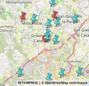 Mappa Via Giorgio Arcoleo, 95030 Gravina di Catania CT, Italia (2.58214)