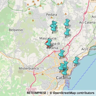 Mappa Via Galassia, 95123 Catania CT, Italia (4.29545)