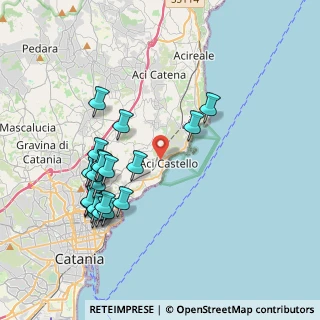 Mappa 95021 Aci Castello CT, Italia (4.455)