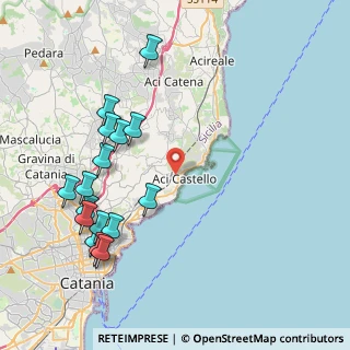 Mappa 95021 Aci Castello CT, Italia (5.29438)