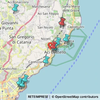 Mappa 95021 Aci Castello CT, Italia (2.735)