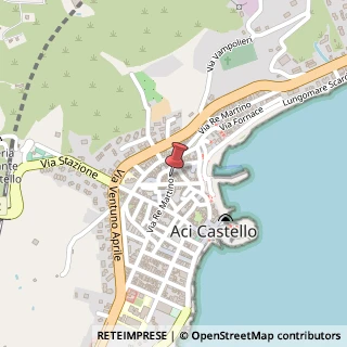Mappa Via Re Martino, 85, 95021 Aci Castello, Catania (Sicilia)