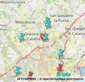 Mappa Via Salvatore Quasimodo, 95030 Sant'Agata Li Battiati CT, Italia (3.24583)