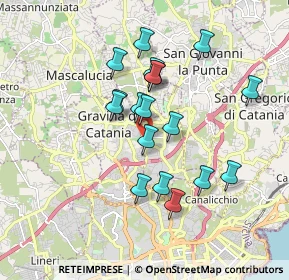 Mappa Via A. di Sangiuliano, 95030 Sant'Agata Li Battiati CT, Italia (1.745)