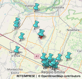 Mappa Via E. de Nicola, 42024 Castelnovo di Sotto RE, Italia (9.6395)