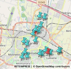 Mappa Via Catania, 43122 Parma PR, Italia (2.02842)