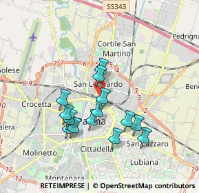 Mappa Via Catania, 43122 Parma PR, Italia (1.58143)