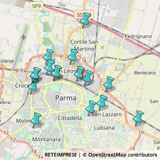 Mappa Via Verona, 43122 Parma PR, Italia (2.01313)
