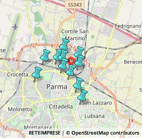 Mappa Via Verona, 43122 Parma PR, Italia (1.06364)