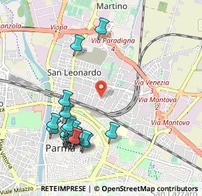 Mappa Via Verona, 43122 Parma PR, Italia (1.0965)