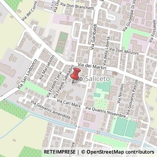 Mappa Via XXV Aprile, 13, 42010 Rio Saliceto, Reggio nell'Emilia (Emilia Romagna)