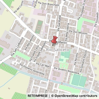 Mappa Piazza Giosuè Carducci, 34, 42010 Rio Saliceto, Reggio nell'Emilia (Emilia Romagna)