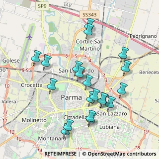 Mappa Via Giacomo Chiesi, 43122 Parma PR, Italia (2.0345)