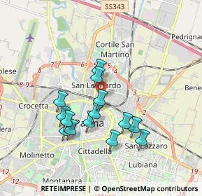 Mappa Via Bergamo, 43122 Parma PR, Italia (1.61643)