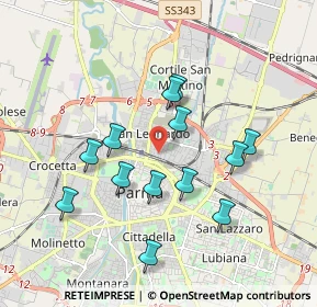 Mappa Via Bergamo, 43122 Parma PR, Italia (1.71538)