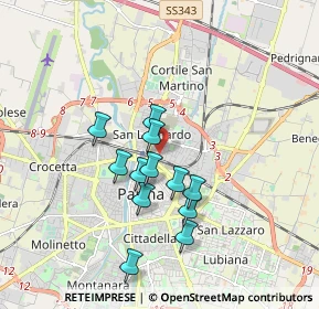 Mappa Via Giacomo Chiesi, 43122 Parma PR, Italia (1.48083)