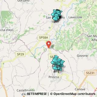 Mappa Via Serra Costa, 12040 Priocca CN, Italia (2.3525)