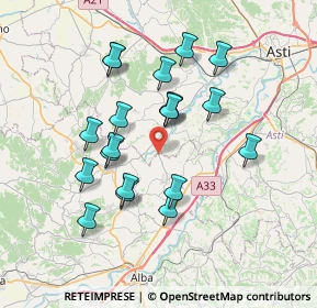 Mappa Via Serra Costa, 12040 Priocca CN, Italia (6.6455)