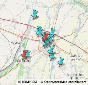 Mappa Via Ferdinando Bernini, 43126 Parma PR, Italia (4.97667)