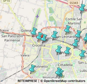 Mappa Via Ferdinando Bernini, 43126 Parma PR, Italia (2.60588)