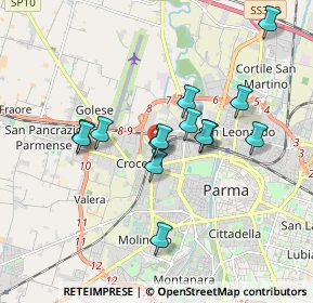 Mappa Via Ferdinando Bernini, 43126 Parma PR, Italia (1.54786)