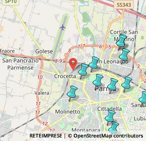 Mappa Via Ferdinando Bernini, 43126 Parma PR, Italia (2.62308)