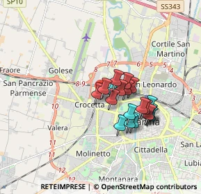 Mappa Via Ferdinando Bernini, 43126 Parma PR, Italia (1.3205)