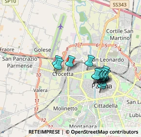 Mappa Via Ferdinando Bernini, 43126 Parma PR, Italia (1.57176)