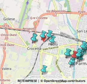 Mappa Via Ferdinando Bernini, 43126 Parma PR, Italia (1.3325)