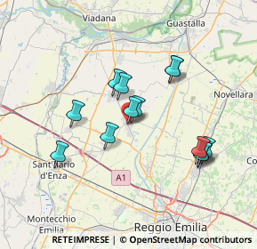 Mappa Viale Sant'Andrea, 42024 Castelnovo di Sotto RE, Italia (6.40846)