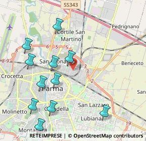 Mappa Via Ferrara, 43122 Parma PR, Italia (2.32455)