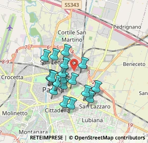 Mappa Via Henry Bedarida, 43122 Parma PR, Italia (1.41632)