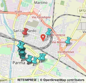 Mappa Via Ferrara, 43122 Parma PR, Italia (1.141)