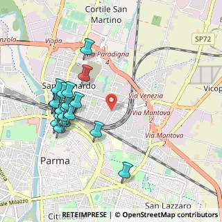 Mappa Via Henry Bedarida, 43122 Parma PR, Italia (1.02)