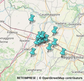 Mappa Via Henry Bedarida, 43122 Parma PR, Italia (7.48143)