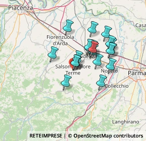 Mappa Via Marzabotto, 43039 Salsomaggiore Terme PR, Italia (11.1075)