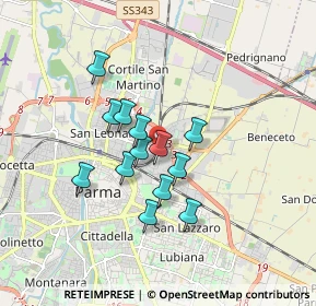 Mappa Viale Ildebrando Cocconi, 43122 Parma PR, Italia (1.31846)