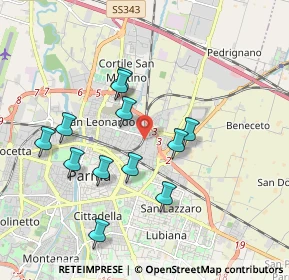 Mappa Viale Ildebrando Cocconi, 43122 Parma PR, Italia (1.77417)