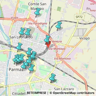 Mappa Viale Ildebrando Cocconi, 43122 Parma PR, Italia (1.2995)