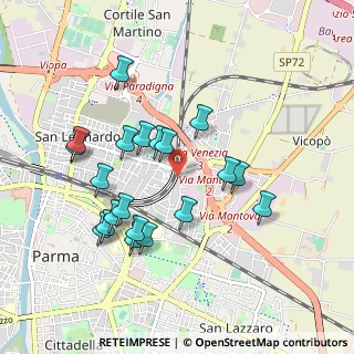 Mappa Via Cocconi Via Venezia, 43122 Parma PR, Italia (0.9135)