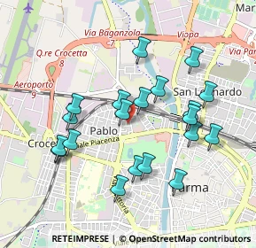 Mappa Via B e Latino Barilli Cecrope, 43126 Parma PR, Italia (0.91)