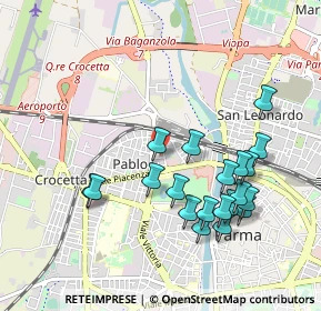 Mappa Via B e Latino Barilli Cecrope, 43126 Parma PR, Italia (0.984)