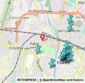 Mappa Via B e Latino Barilli Cecrope, 43126 Parma PR, Italia (1.2745)